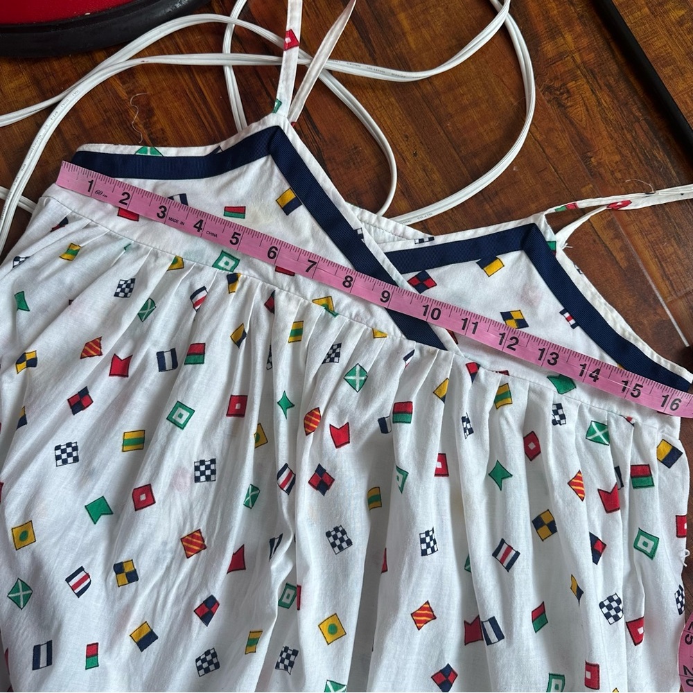 Vintage nautical flag maxi dress - Picture 4 of 8